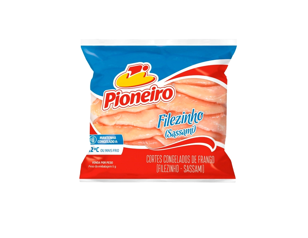 FILEZINHO SASSAMI DE FRANGO CONGELADO PIONEIRO (CX 20 KG)